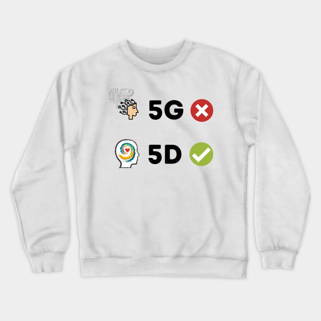 5G vs 5D Crewneck Sweatshirt by Youniverse in Resonance